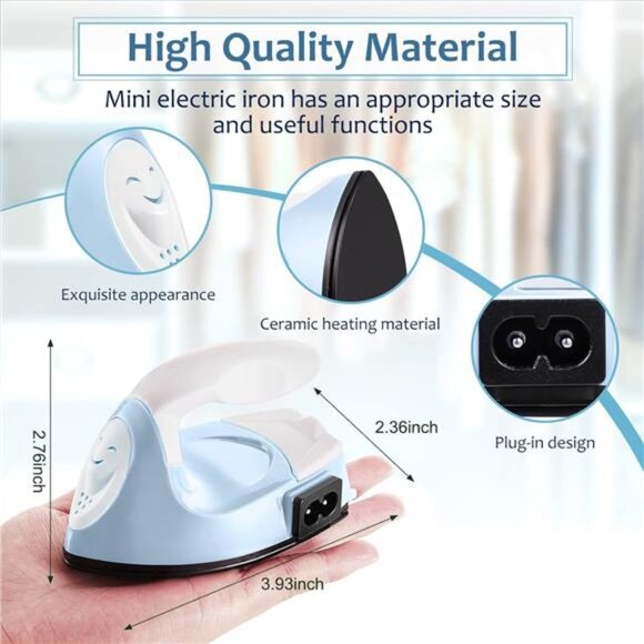 Mini Craft Iron Mini Heat Press Mini Iron Portable Handy Heat Press Small Iron - Picture 2 of 7